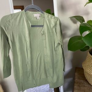 LOFT button up cardigan